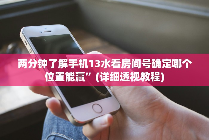 两分钟了解手机13水看房间号确定哪个位置能赢”(详细透视教程)