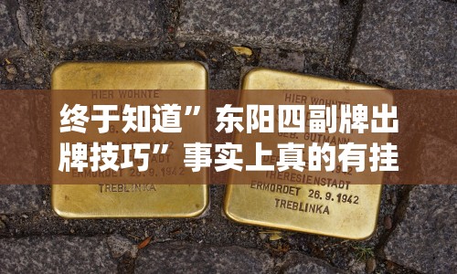 终于知道”东阳四副牌出牌技巧”事实上真的有挂