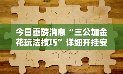 今日重磅消息“三公加金花玩法技巧”详细开挂安装教程