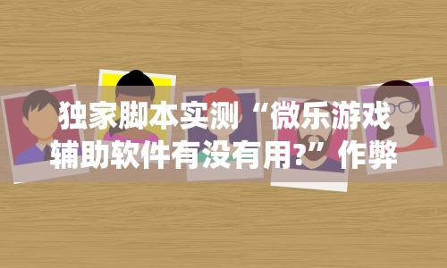 独家脚本实测“微乐游戏辅助软件有没有用?”作弊挂(辅助外挂+